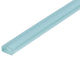 0.63"x8" Crystal Glass Liner, Sky Blue, Set of 10