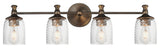 Maxim 21354 Swirl 4 Light 33"W Vanity Light - Antique Bronze