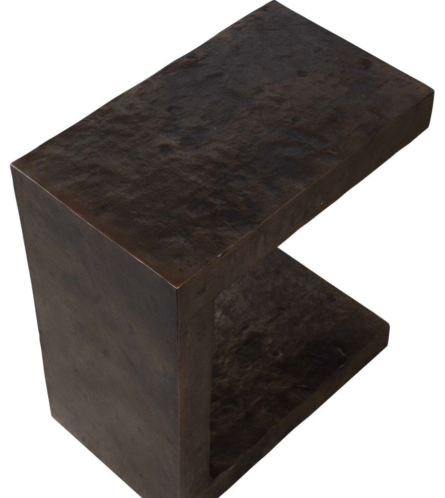 Uttermost Obra Bronze Outdoor Side Table