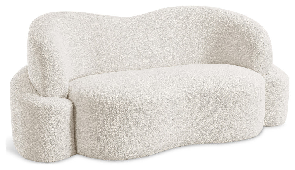 Principessa Boucle Fabric Chair, Cream, Loveseat