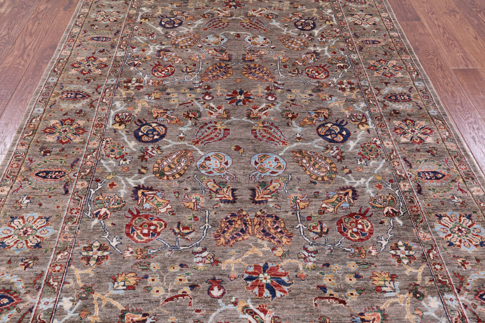 Hand Knotted Persian Tabriz Wool Rug 5' 11" X 8' 11" Q10116