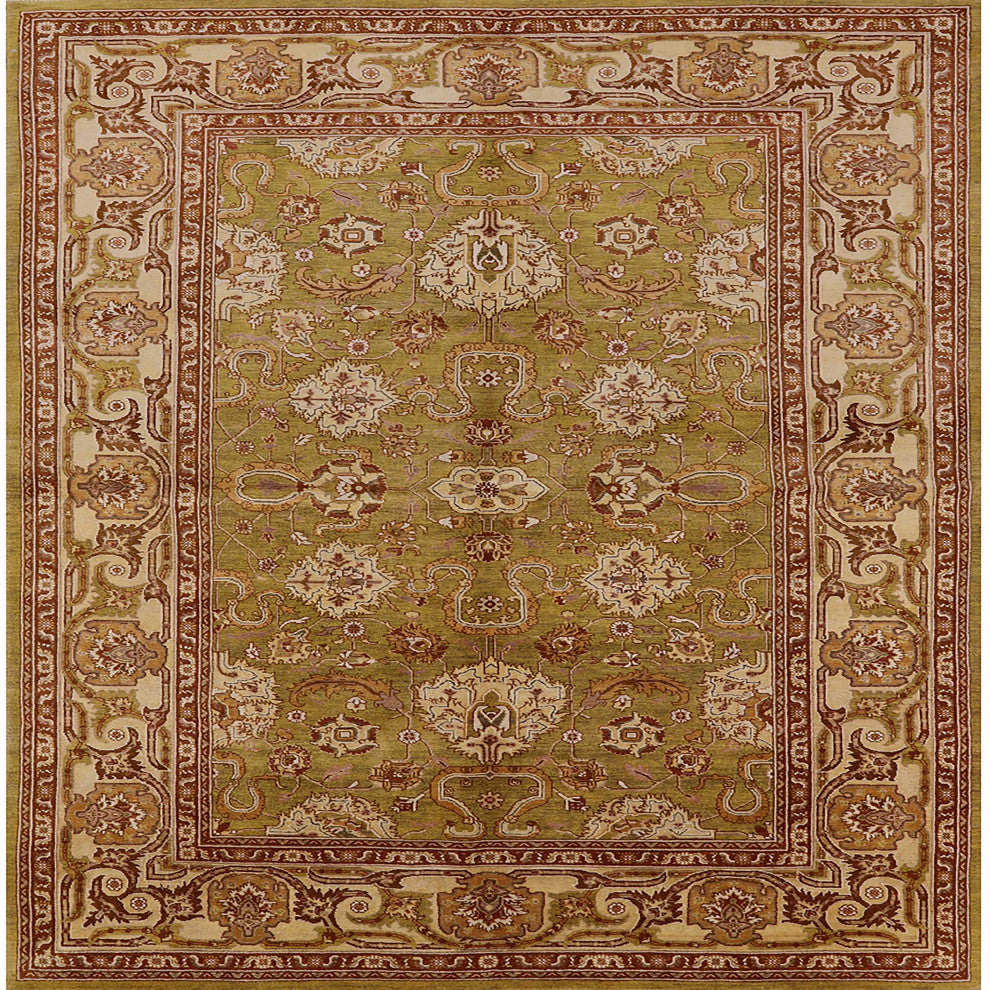 Ahgly Company Indoor Square Mid-Century Modern Area Rugs, 4' Square
