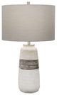 Uttermost Comanche White Crackle Table Lamp 28392-1