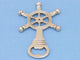 Ship Wheel Bottle Opener, Brass