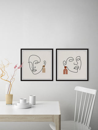 The Whispering Forces Diptych, 2-Piece Set, 32x32 Panels