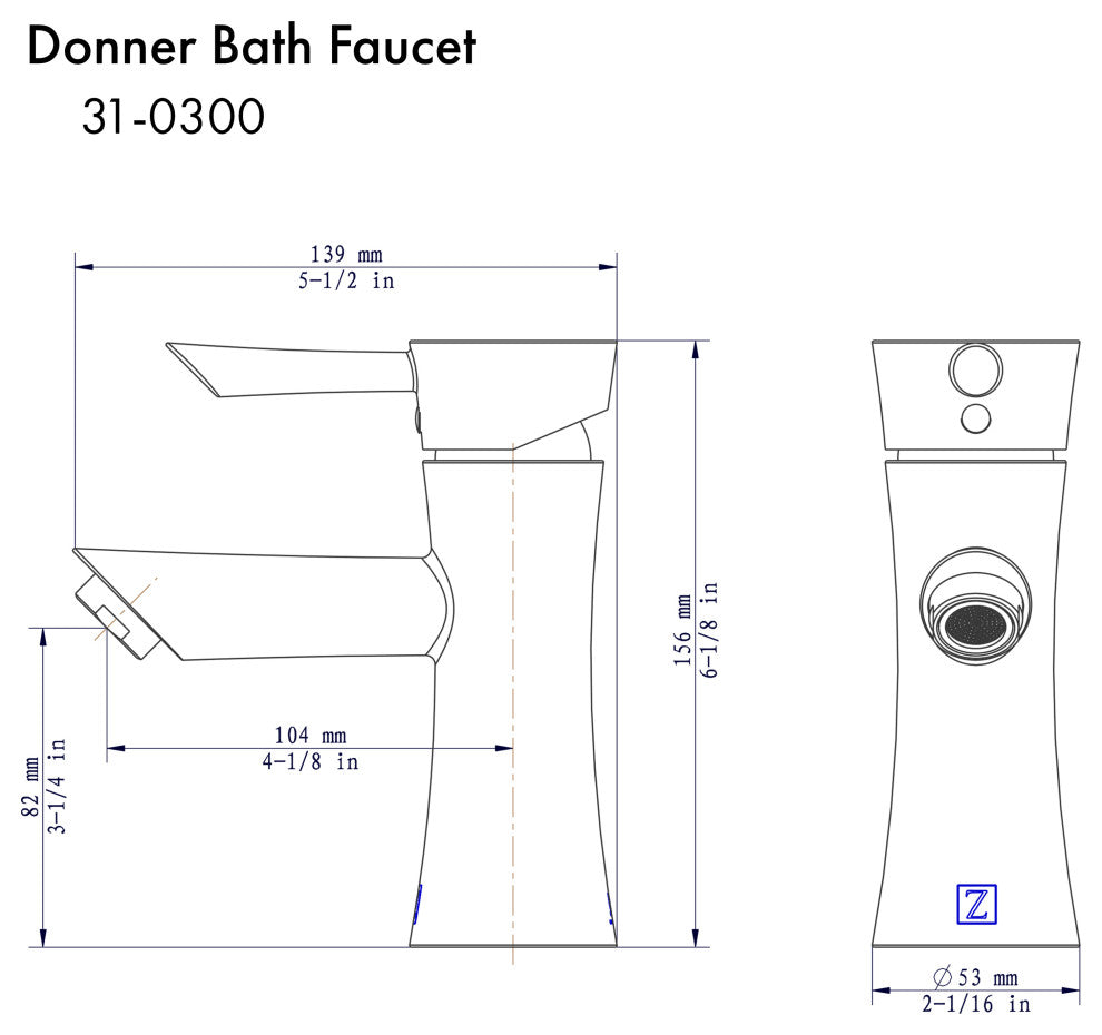 ZLINE Donner Bath Faucet in Chrome (DNR-BF-CH)