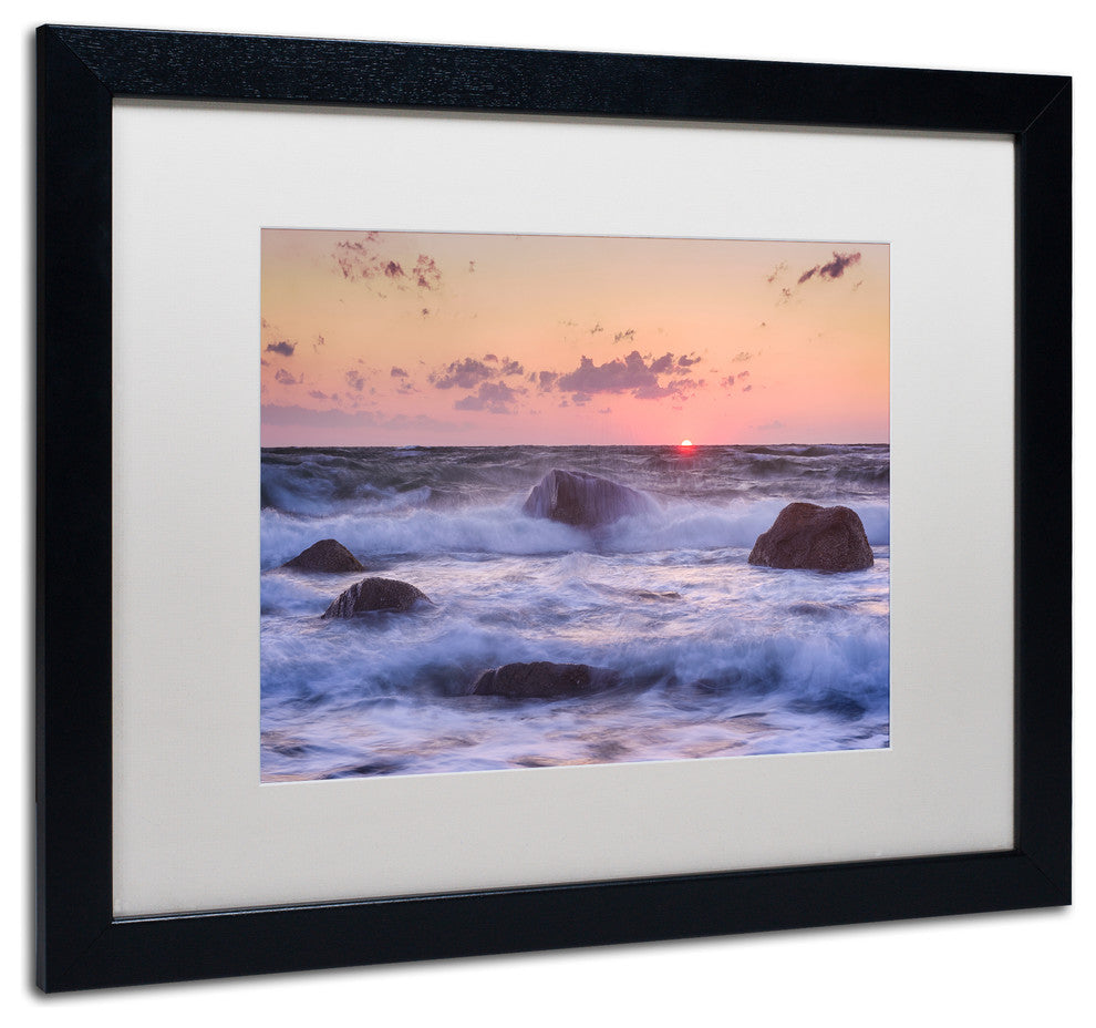 Michael Blanchette Photography 'Raging Surf' Matted Framed Art, 20x16