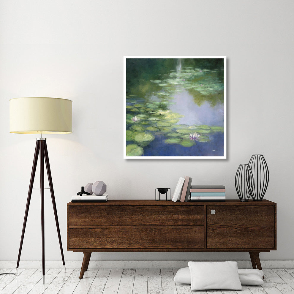 "Blue Lily I" Digital Paper Print by Julia Purinton, 42"x42"