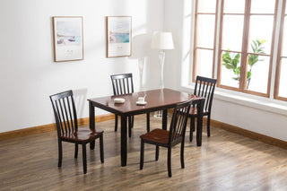 Bloomington Dining Chair, Set of 2, Black/Cherry