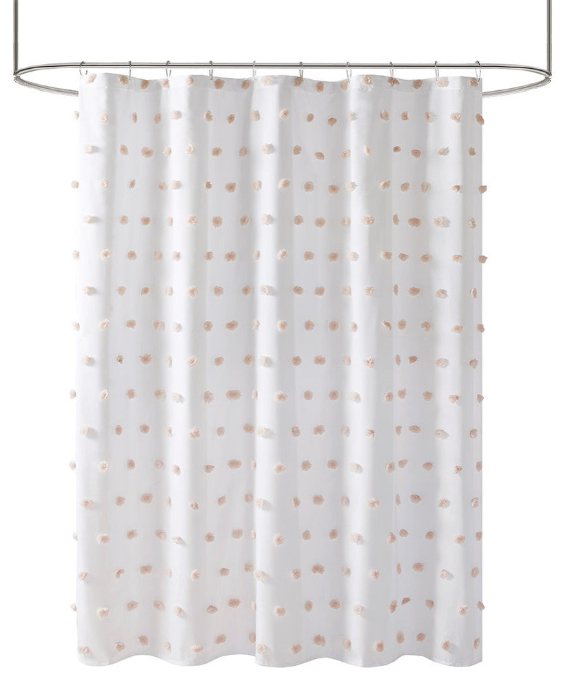 Madison Park Sophie Shower Curtain, Blush