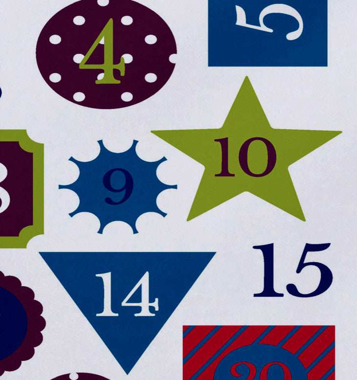Decorative Holiday Placemat, Set of 4 Geometric, Royal Blue