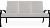 Belle Isle Cushion 3-Seat Outdoor Sofa, Tabloid Cloud/Black