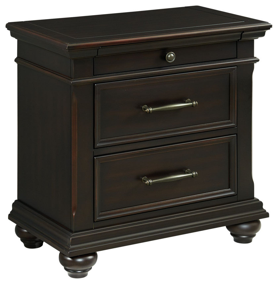 Picket House Brooks King Platform Storage 3 Piece Bedroom Set, Black