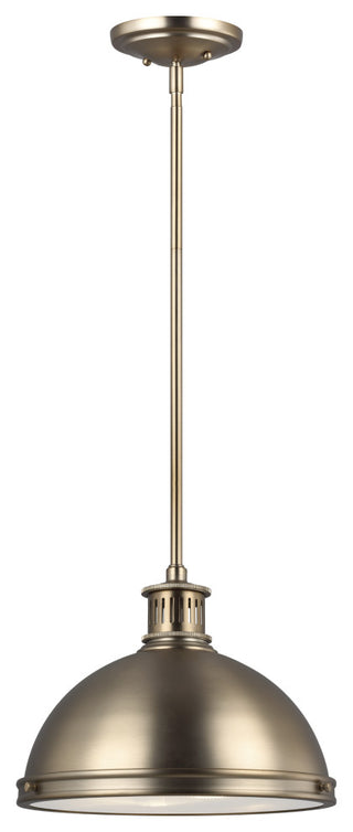 Pratt Street 2-Light Pendant, Satin Brass
