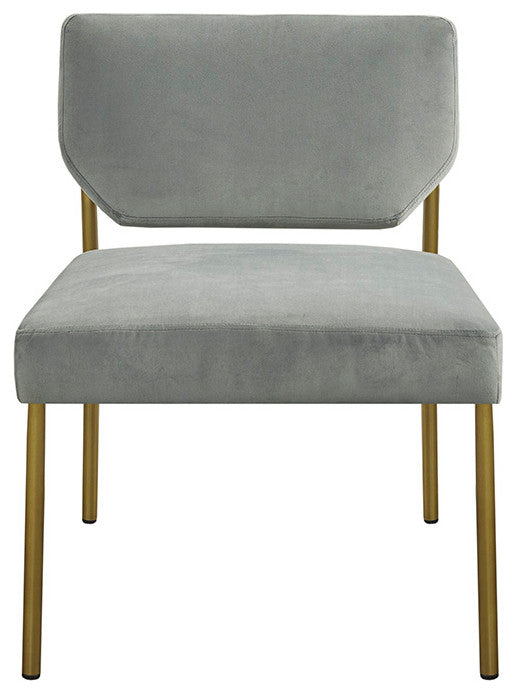INK+IVY Roxie Scandinavian Low-Back Armless Slipper Chair, Grey