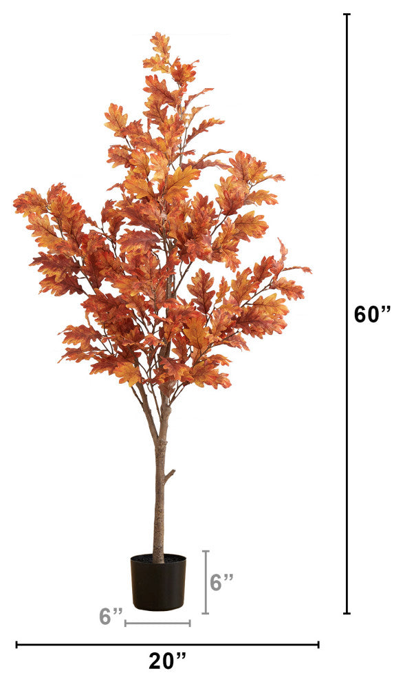 5ft. Autumn Oak Artificial Fall Tree