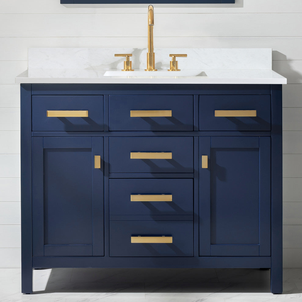 Valentino 42" Single Vanity, Blue