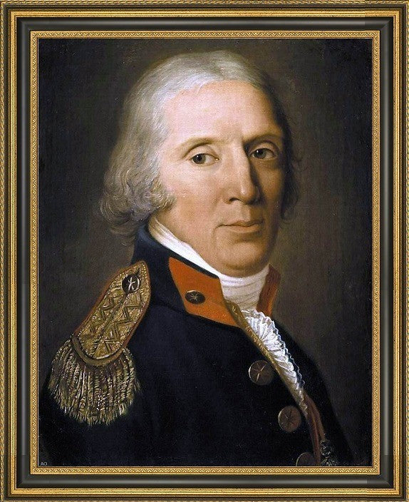 Gaspare Landi Portrait of Onofrio Boni Framed Premium Canvas Print, 21"x28"