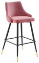 Adorn Performance Velvet Bar Stool-Dusty Rose