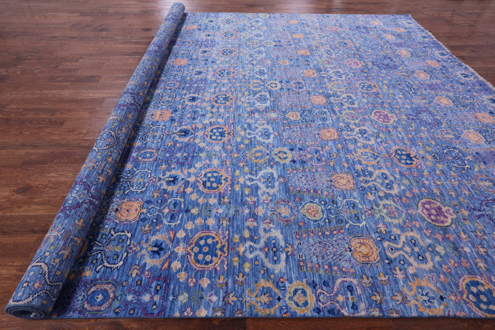 Turkish Oushak Handmade Wool Rug 12' 3" X 15' 3" - Q13549