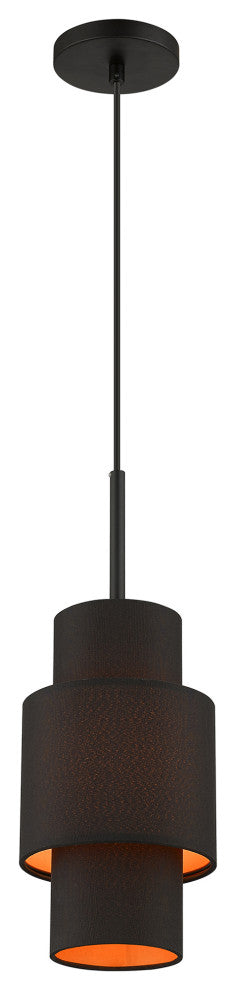 Livex Lighting Sentosa 1-Light Black Pendant