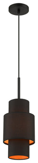 Livex Lighting Sentosa 1-Light Black Pendant