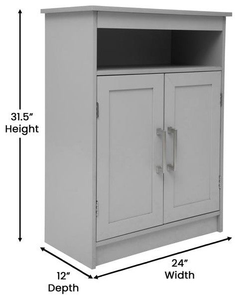 Vega Bathroom Storage Cabinet Organizer, Gray