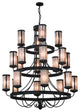 60W Nehring 20 LT Three Tier Chandelier