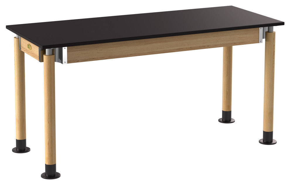 NPS Signature Science Lab Table, Oak, 24 x 60, Phenolic Top