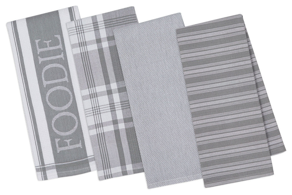 Granite Gourmet Kitchen Dishtowels, Set of 4