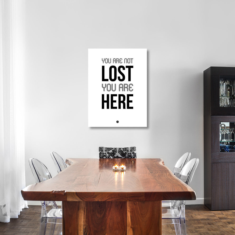 "You Are Not Lost Poster White" Fine Art Print