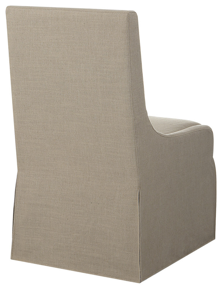 Uttermost - 23727 - Armless Chair - Coley - Tailored Tan Linen