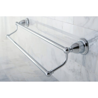 Kingston Brass 24" Dual Towel Bar, Polished Chrome