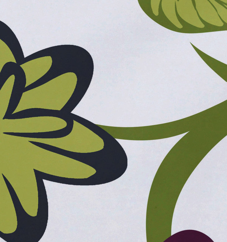 18"x14" Tropical Floral, Floral Print Placemat, Purple, Set of 4