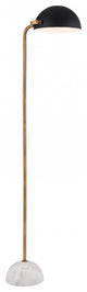 Black and White Swivel Floor Lamp