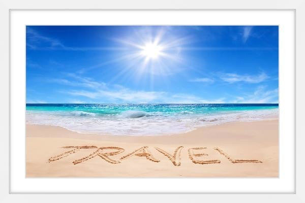 "Travel in the Sand" Framed Painting Print, 18"x12"