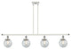 Innovations 916-4I-WPC-G204-6-LED 4-Light Island Light, White, Polished Chrome