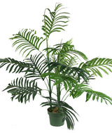 3 Feet Aritificial Paradise Palm Tree Plant In Plastic Pot, Green