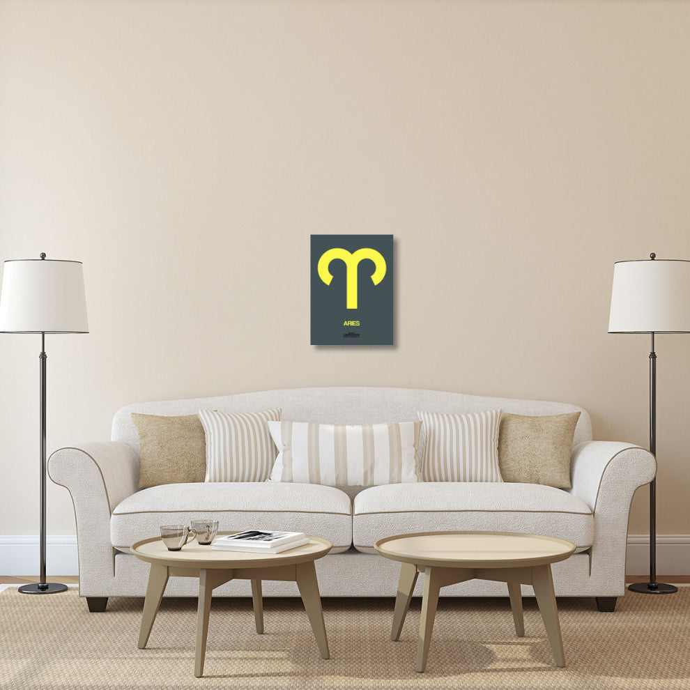"Aries Zodiac Sign Yellow" Fine Art Print