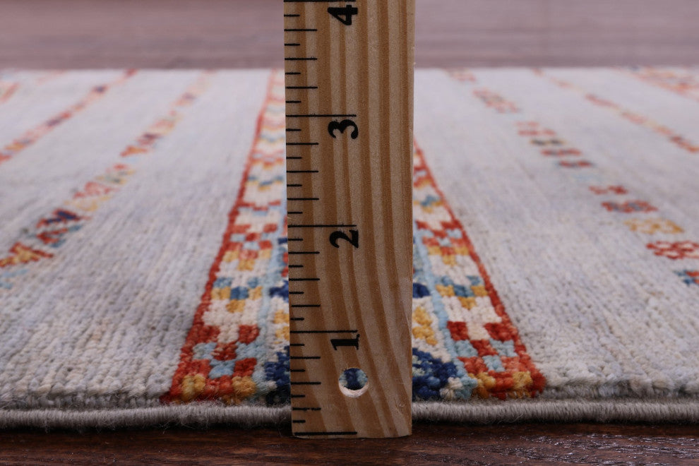 Runner Khorjin Super Kazak Hand-Knotted Wool Rug 2' 5" X 6' 7" Q10836