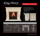 Chateau Series King Henry Cast Stone Fireplace Mantel
