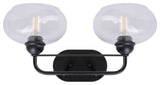 2-Light Bath Vanity Light, Black