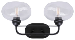 2-Light Bath Vanity Light, Black
