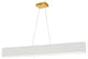 Aubrey 30W Horizontal Aged Brass Pendant w/ White Shade, AUB-R5030HP-AGB-790