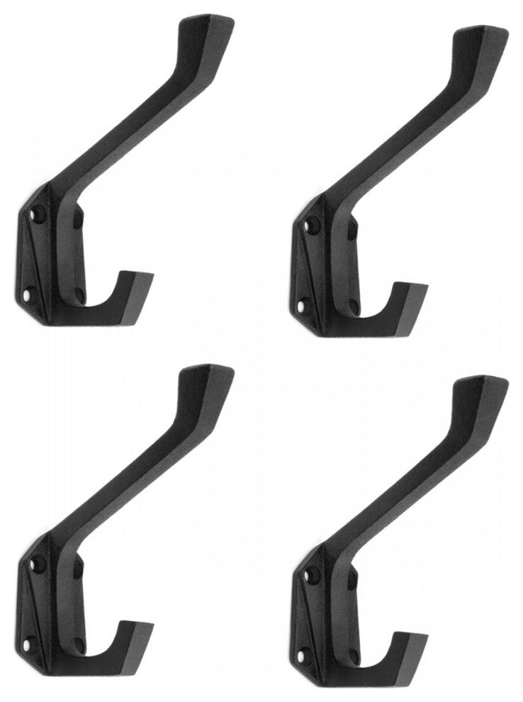 Heavy Duty Coat Hooks Double Hook Coat Hanger 3.35 x 1.25 x 4 inches