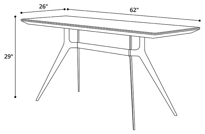 Freeman Desk, Black Granite Quartz