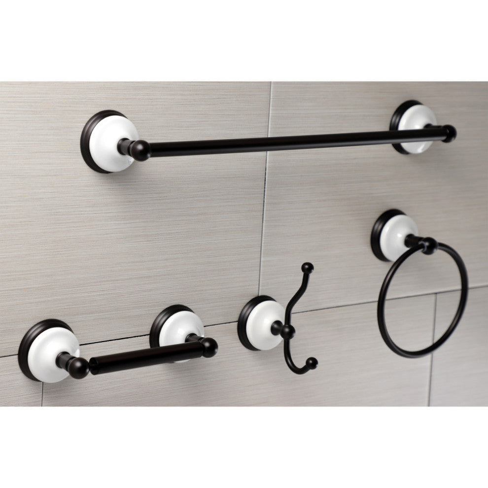 Kingston Brass 4-Piece Bathroom Accessory Set, Oil Rubbed Bronze