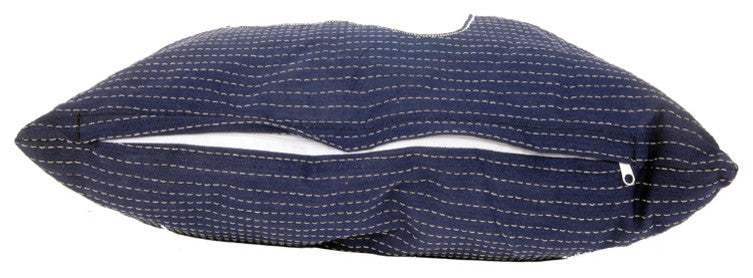 Anne Home, Blue Pillow, White Star, Set Of 2