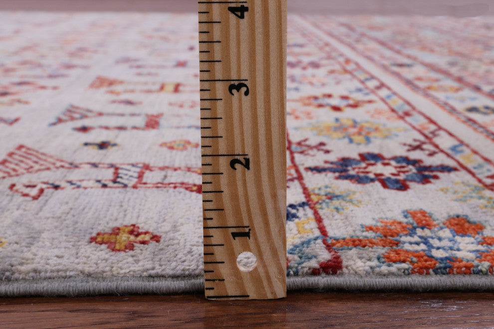 5' 0" X 6' 9" Tribal Persian Gabbeh Handmade Wool Rug Q11130