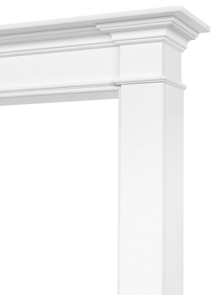 The Radford 48" Fireplace Mantel Mdf White Paint